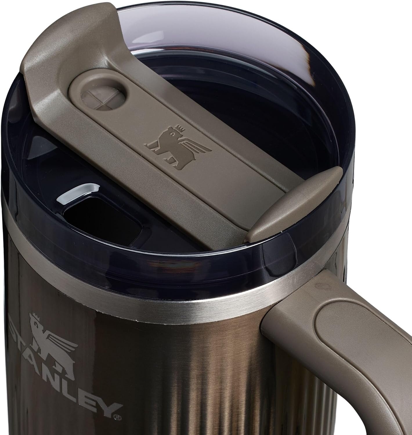 image:imageSTANLEY Quencher H20 Flow State Tumbler 20 oz Frost SprinkleFluted Gunmetal Shine
