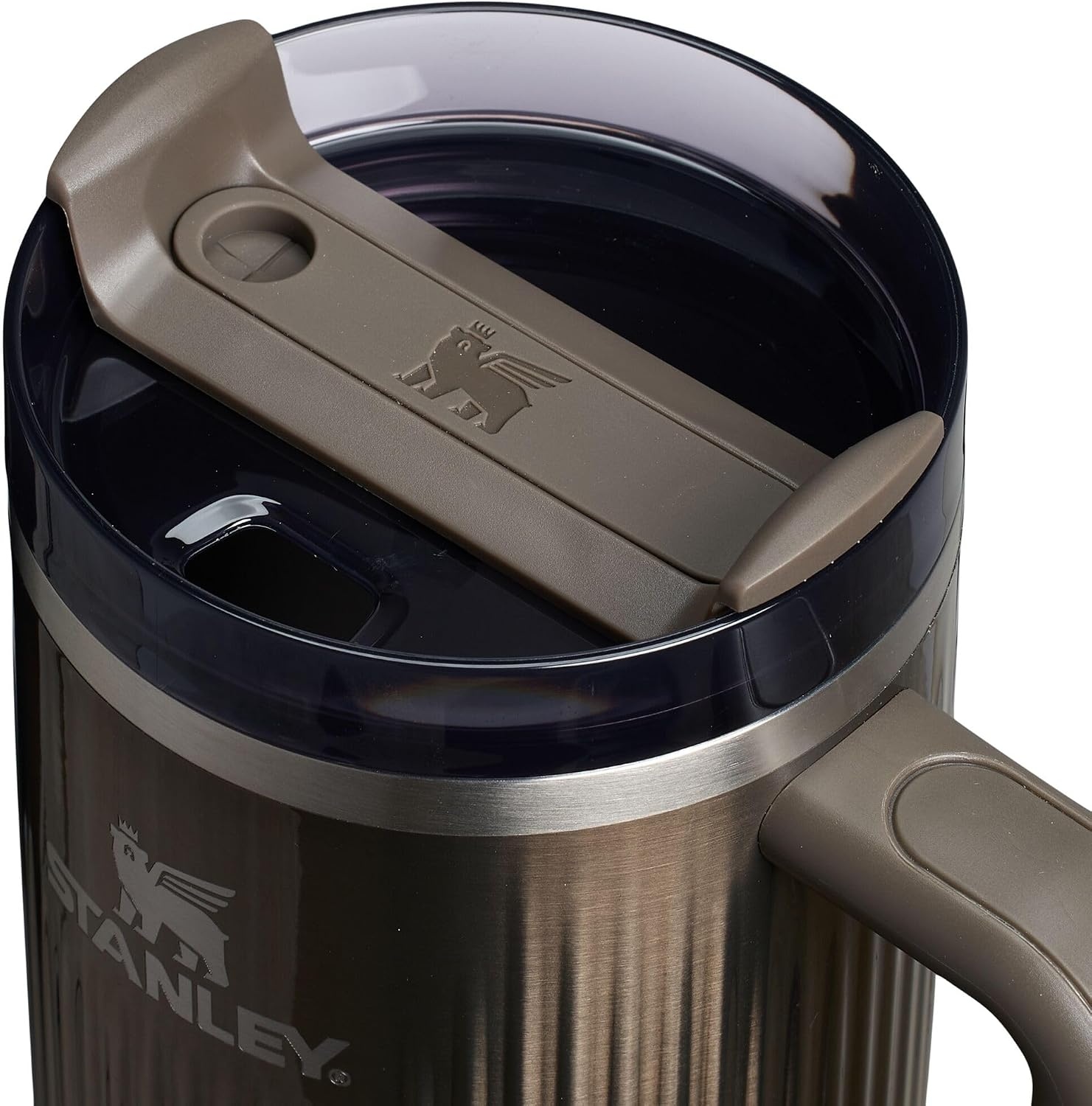 image:imageSTANLEY Quencher H20 Flow State Tumbler 20 oz Frost SprinkleFluted Gunmetal Shine