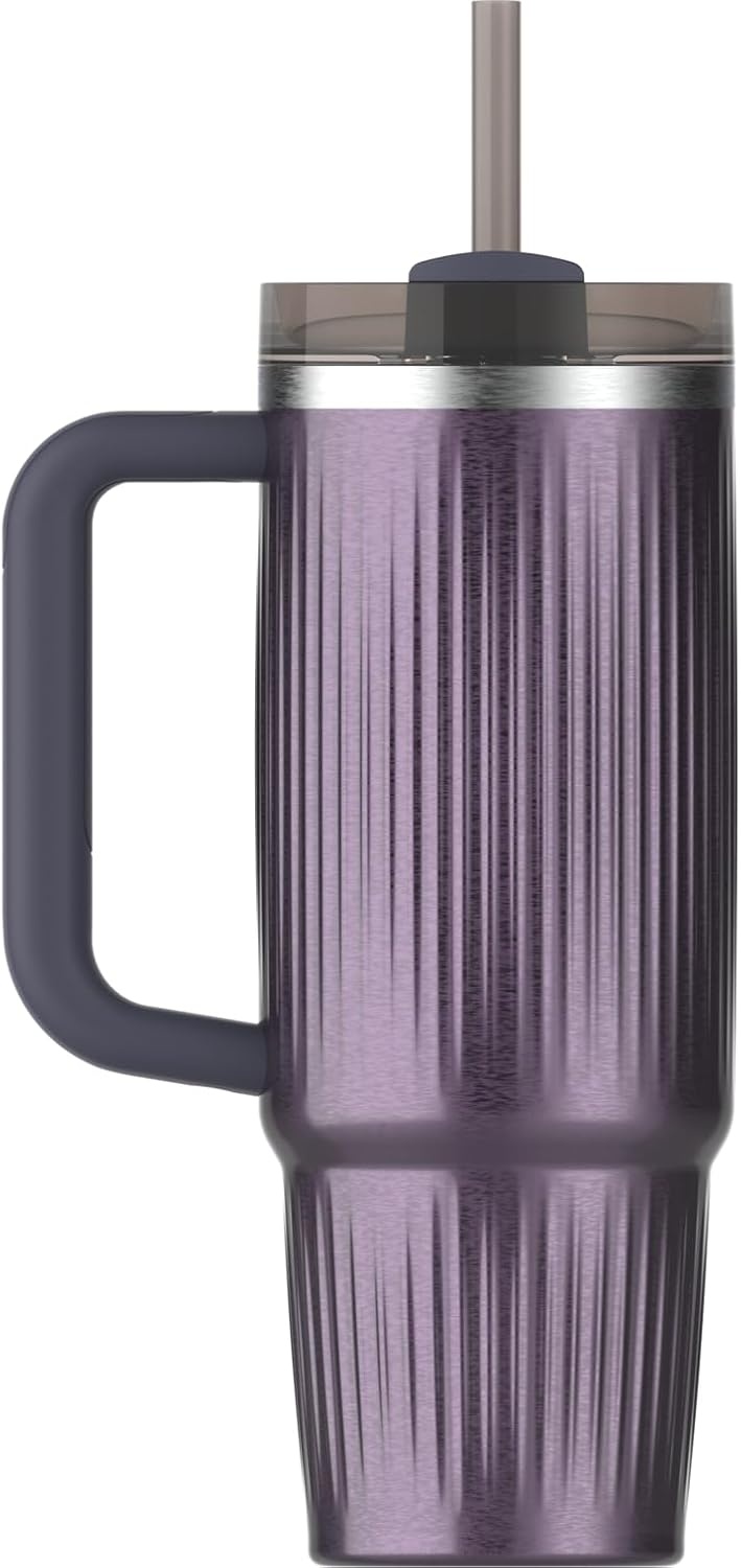 image:imageSTANLEY Quencher H20 Flow State Tumbler 20 oz Frost SprinkleFluted Twilight