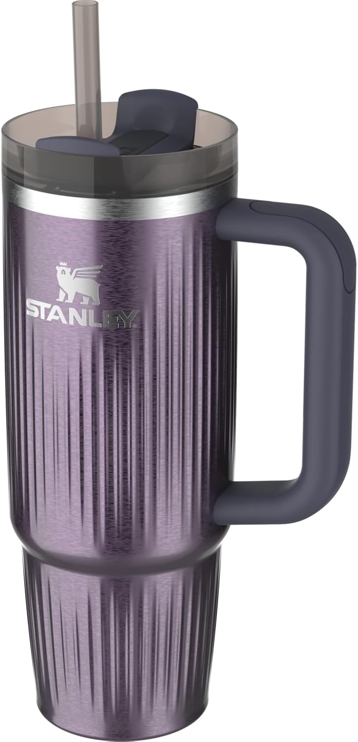 image:imageSTANLEY Quencher H20 Flow State Tumbler 20 oz Frost SprinkleFluted Twilight