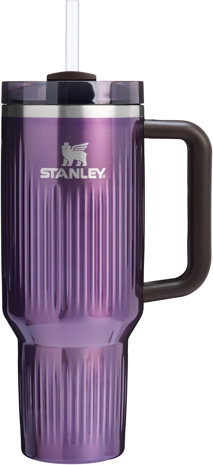 image:imageSTANLEY Quencher H20 Flow State Tumbler 20 oz Frost SprinkleFluted Wisteria Shine