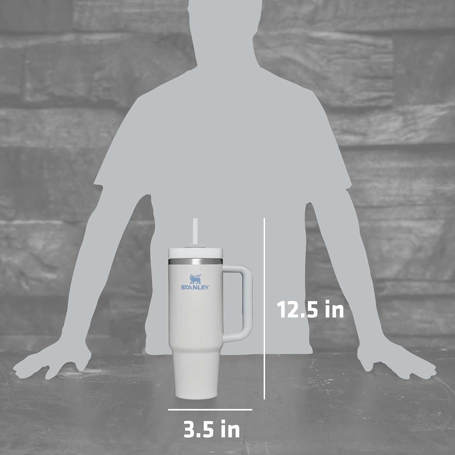 image:imageSTANLEY Quencher H20 Flow State Tumbler 20 oz Frost SprinkleFog