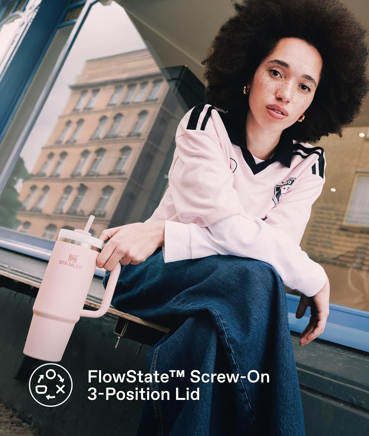 image:imageSTANLEY Quencher H20 Flow State Tumbler 20 oz Frost SprinkleFrost