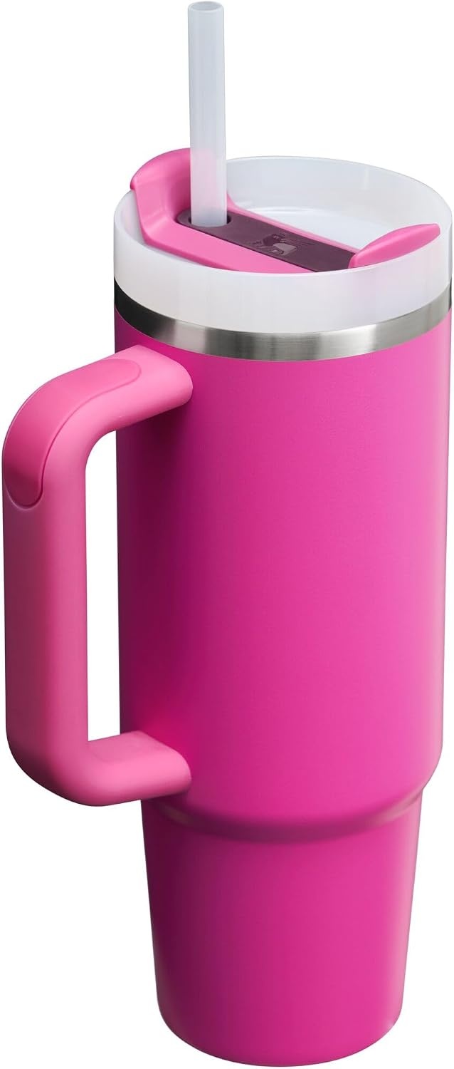 image:imageSTANLEY Quencher H20 Flow State Tumbler 20 oz Frost SprinkleFuchsia