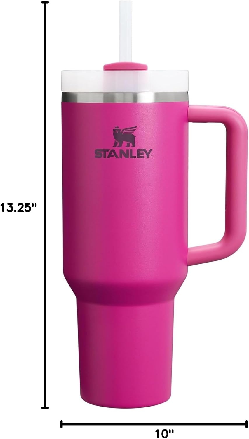 image:imageSTANLEY Quencher H20 Flow State Tumbler 20 oz Frost SprinkleFuchsia