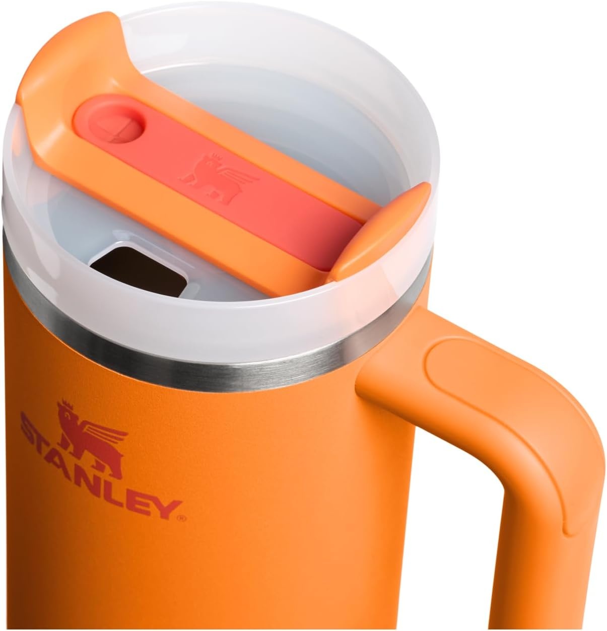 image:imageSTANLEY Quencher H20 Flow State Tumbler 20 oz Frost SprinkleGoldenrod Coral