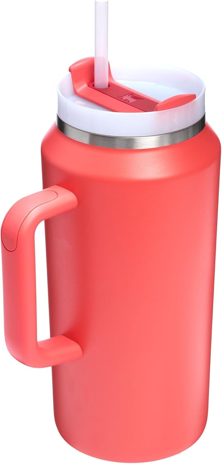 image:imageSTANLEY Quencher H20 Flow State Tumbler 20 oz Frost SprinkleHot Coral