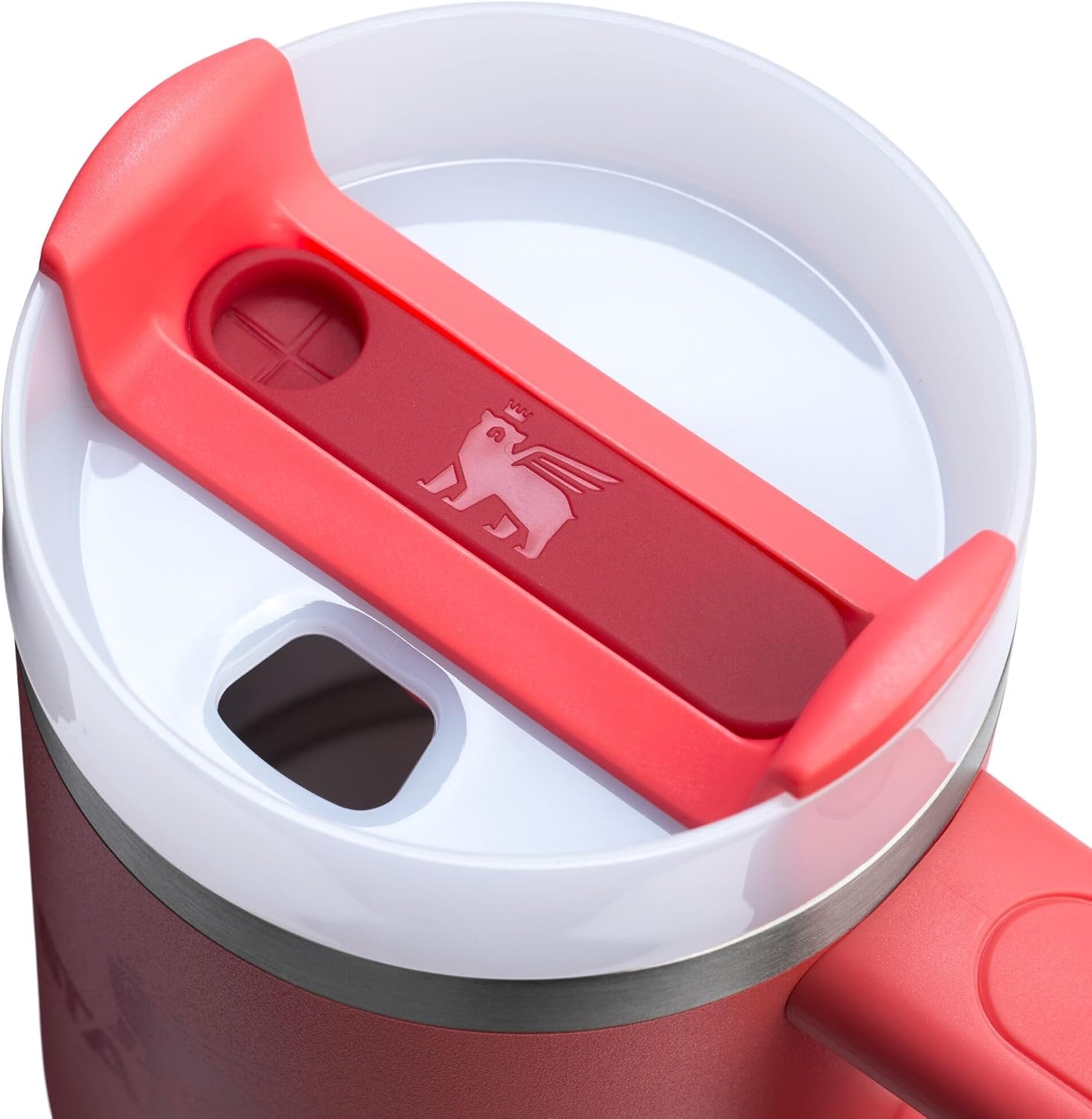 image:imageSTANLEY Quencher H20 Flow State Tumbler 20 oz Frost SprinkleHot Coral