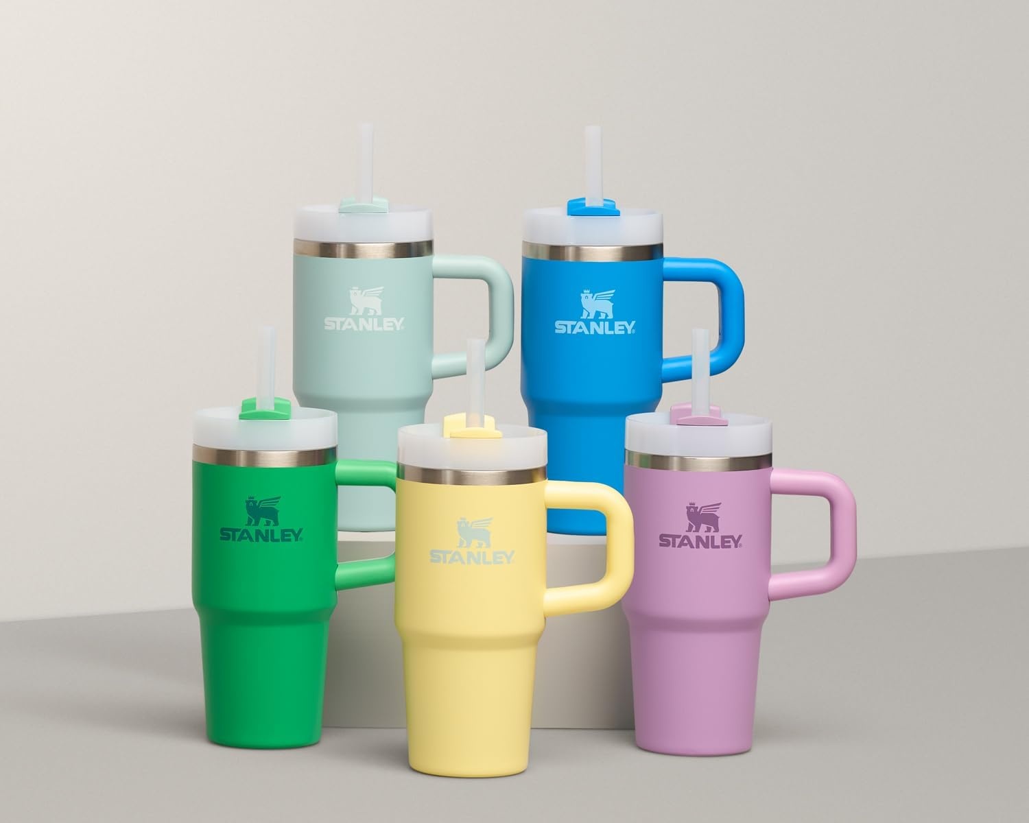 image:imageSTANLEY Quencher H20 Flow State Tumbler 20 oz Frost SprinkleLila
