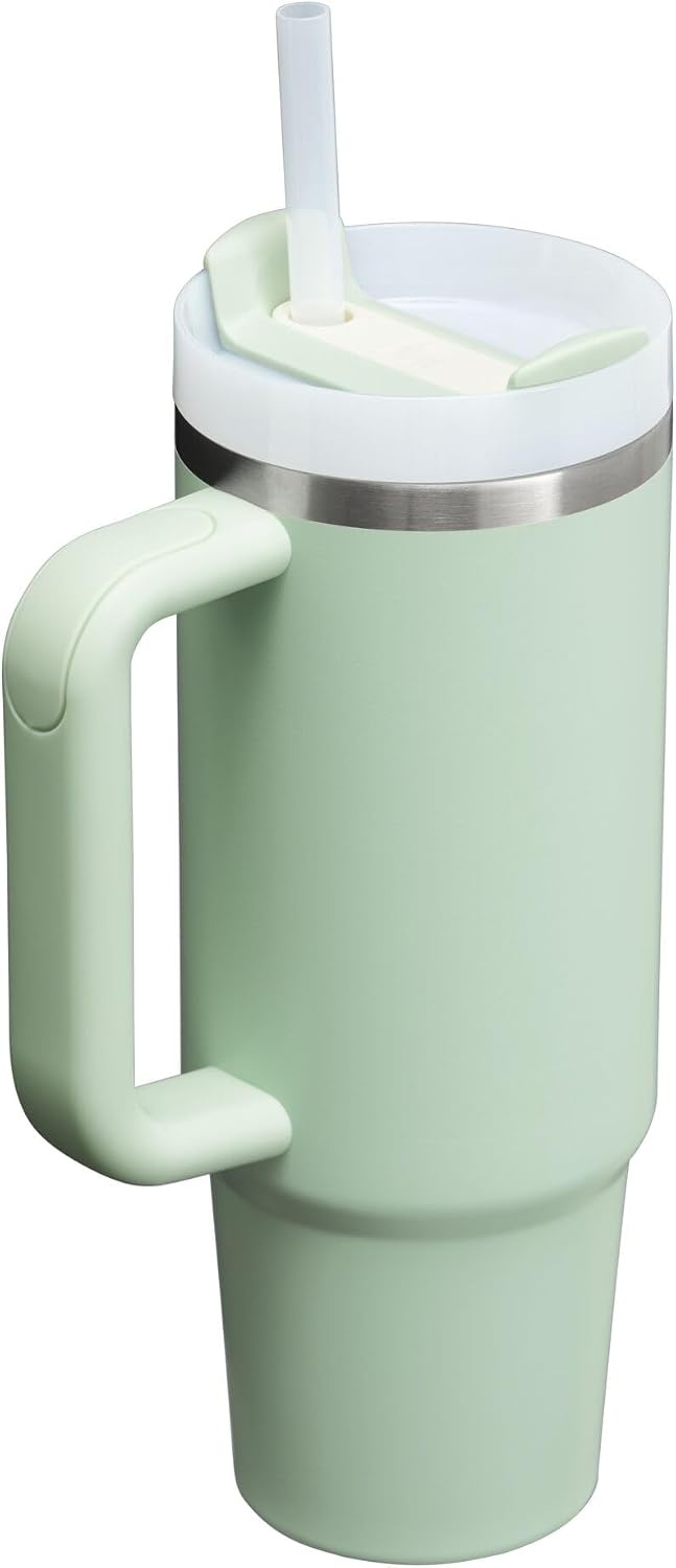 image:imageSTANLEY Quencher H20 Flow State Tumbler 20 oz Frost SprinkleMatcha Cream