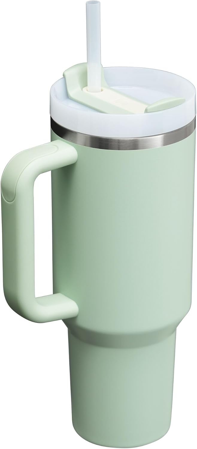 image:imageSTANLEY Quencher H20 Flow State Tumbler 20 oz Frost SprinkleMatcha Cream