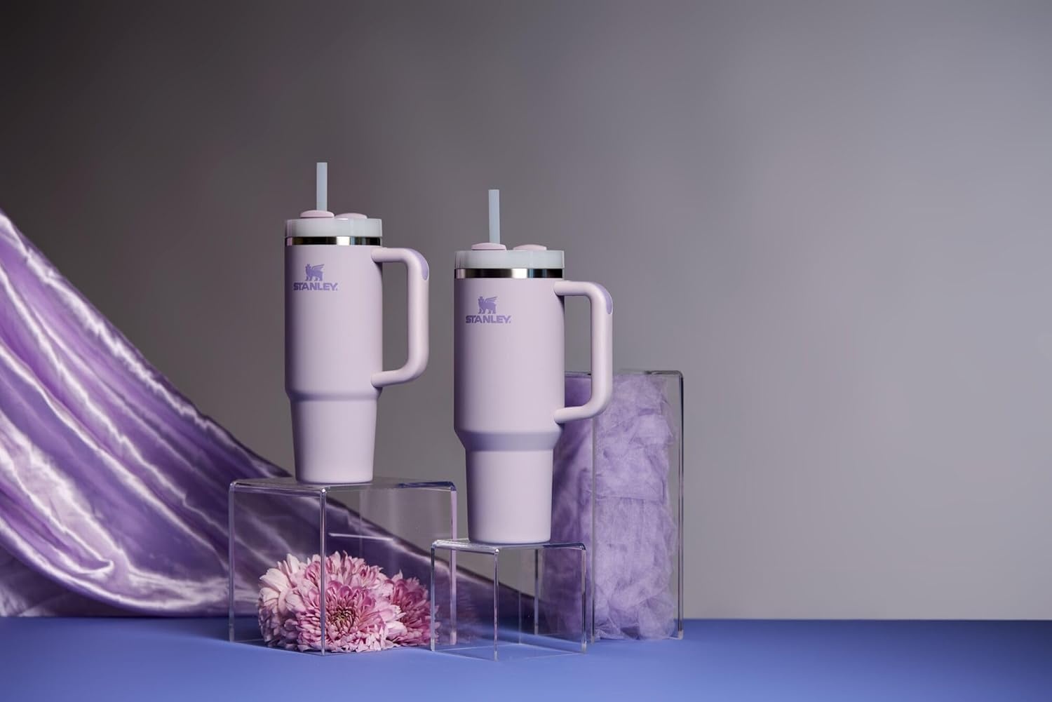 image:imageSTANLEY Quencher H20 Flow State Tumbler 20 oz Frost SprinkleOrchid Soft Matte