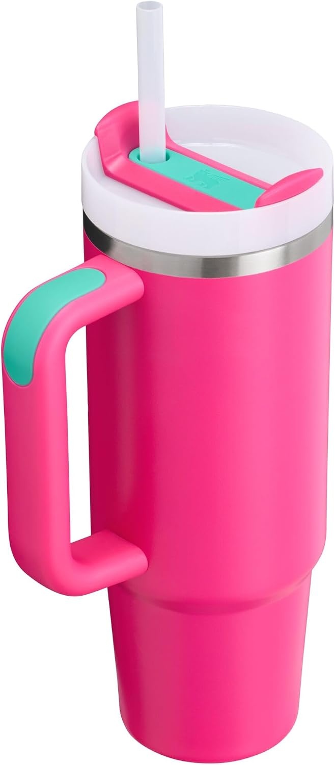image:imageSTANLEY Quencher H20 Flow State Tumbler 20 oz Frost SprinklePassion Pink