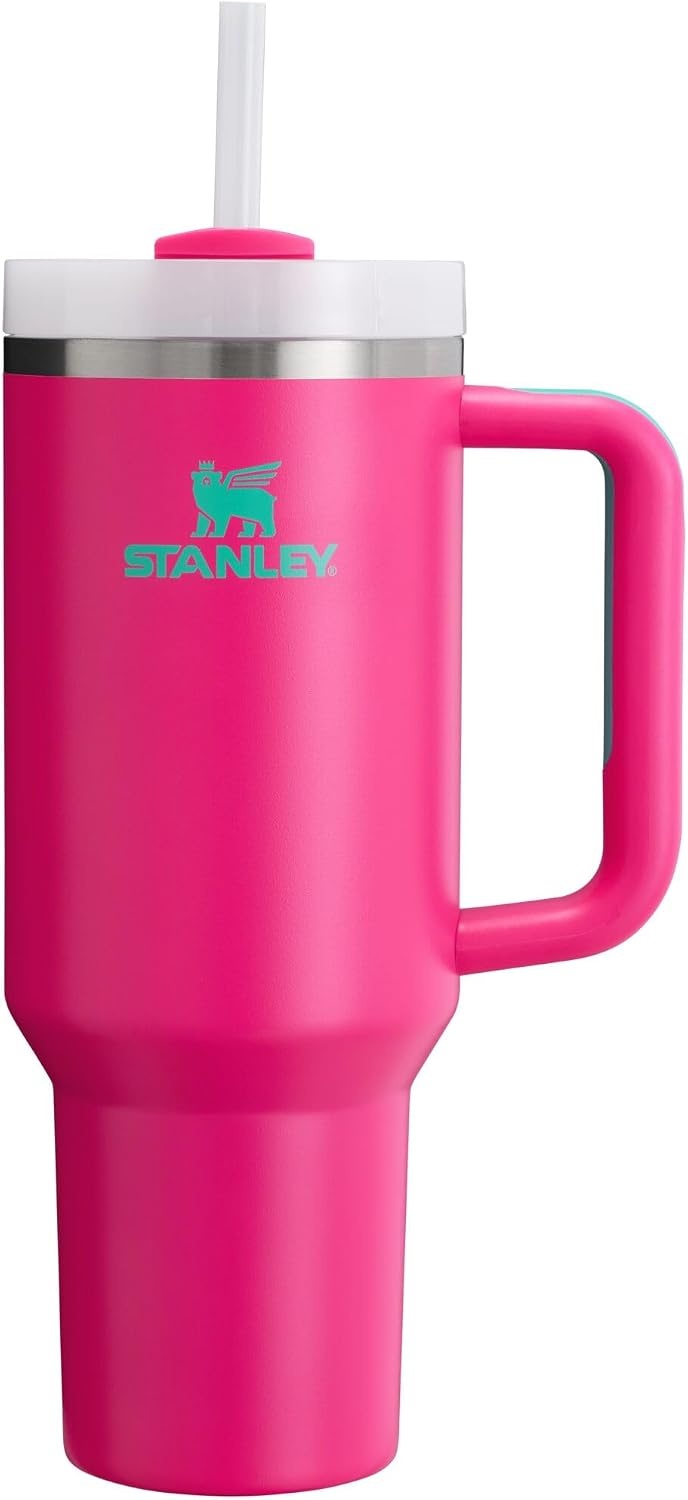 image:imageSTANLEY Quencher H20 Flow State Tumbler 20 oz Frost SprinklePassion Pink