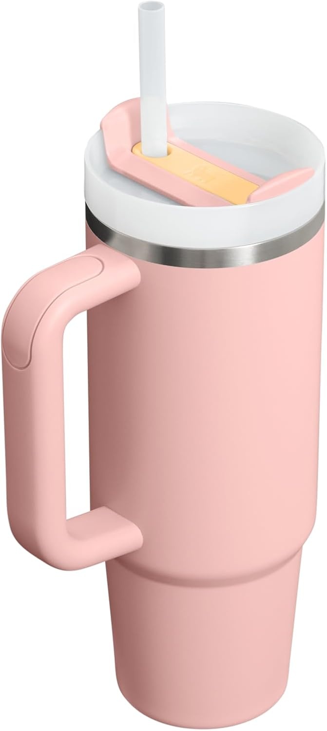 image:imageSTANLEY Quencher H20 Flow State Tumbler 20 oz Frost SprinklePeach Rose