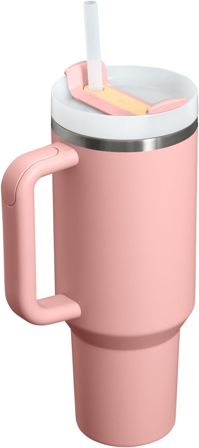 image:imageSTANLEY Quencher H20 Flow State Tumbler 20 oz Frost SprinklePeach Rose