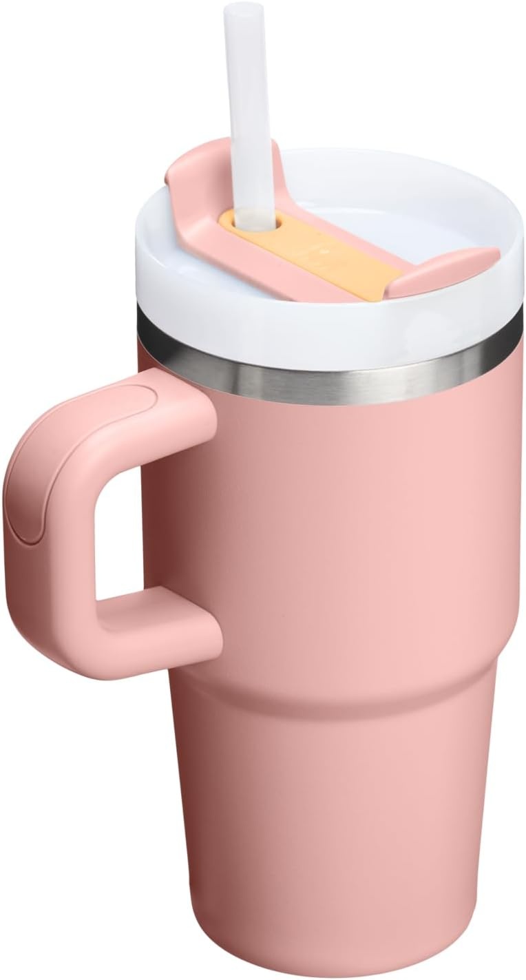 image:imageSTANLEY Quencher H20 Flow State Tumbler 20 oz Frost SprinklePeach Rose
