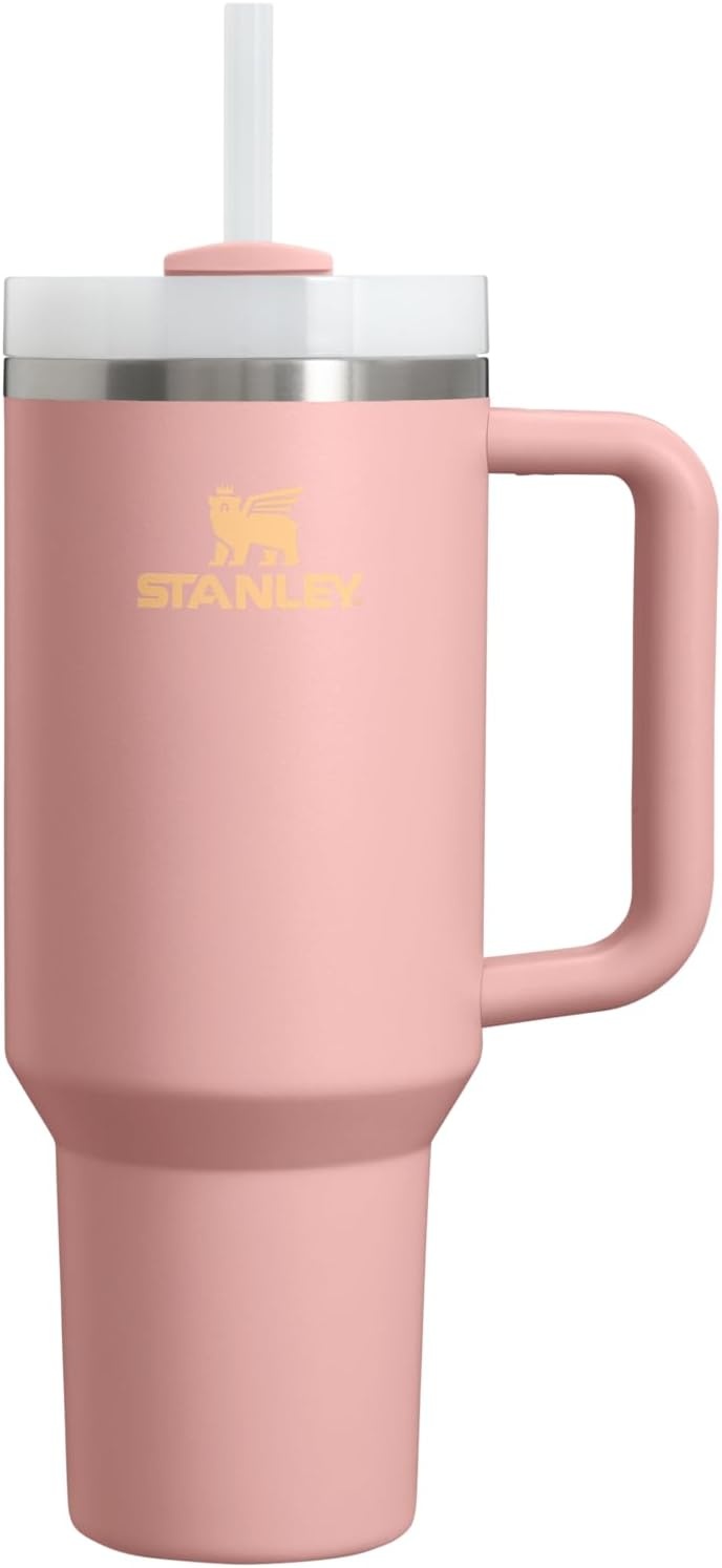 image:imageSTANLEY Quencher H20 Flow State Tumbler 20 oz Frost SprinklePeach Rose