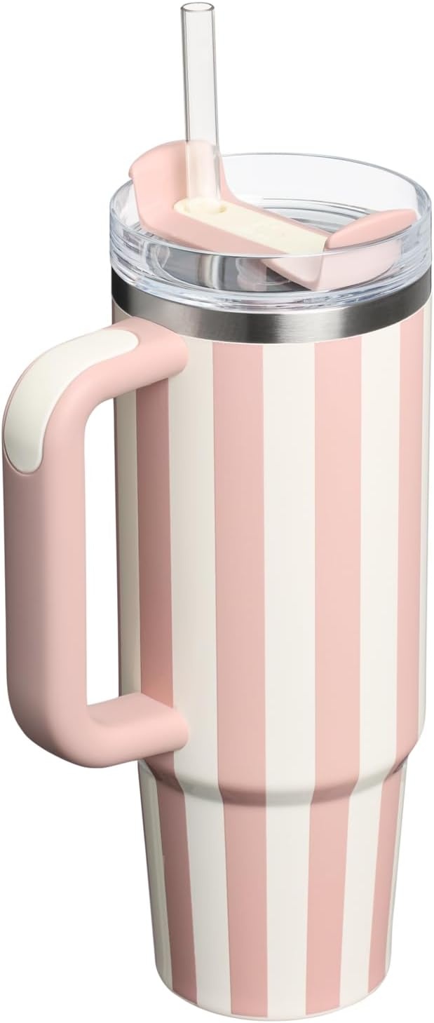 image:imageSTANLEY Quencher H20 Flow State Tumbler 20 oz Frost SprinklePeach Whip Cabana Gloss