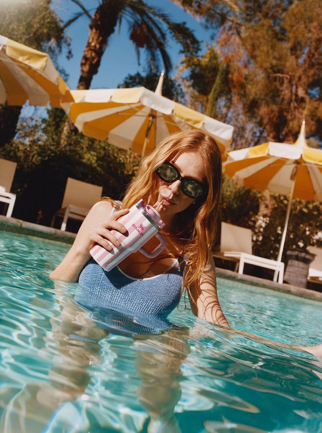 image:imageSTANLEY Quencher H20 Flow State Tumbler 20 oz Frost SprinklePeach Whip Cabana Gloss