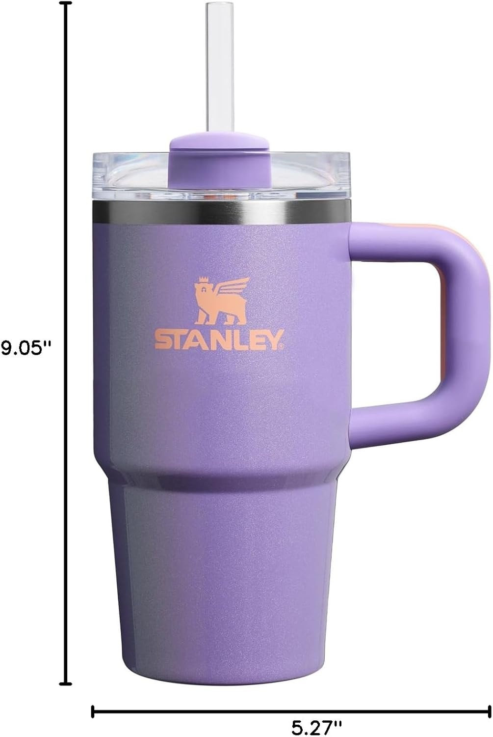 image:imageSTANLEY Quencher H20 Flow State Tumbler 20 oz Frost SprinklePeriwinkle Shimmer
