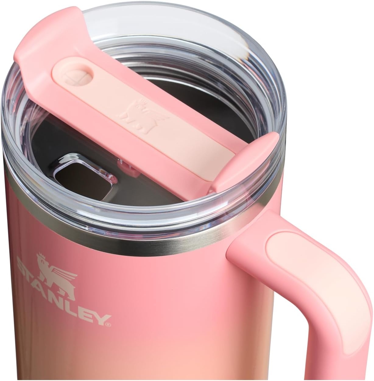 image:imageSTANLEY Quencher H20 Flow State Tumbler 20 oz Frost SprinklePink Mesa Sunset