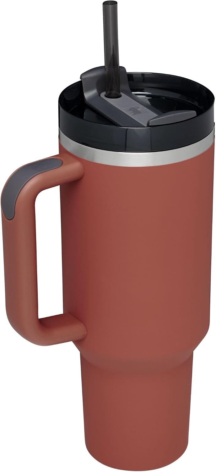image:imageSTANLEY Quencher H20 Flow State Tumbler 20 oz Frost SprinkleRed Rust Soft Matte
