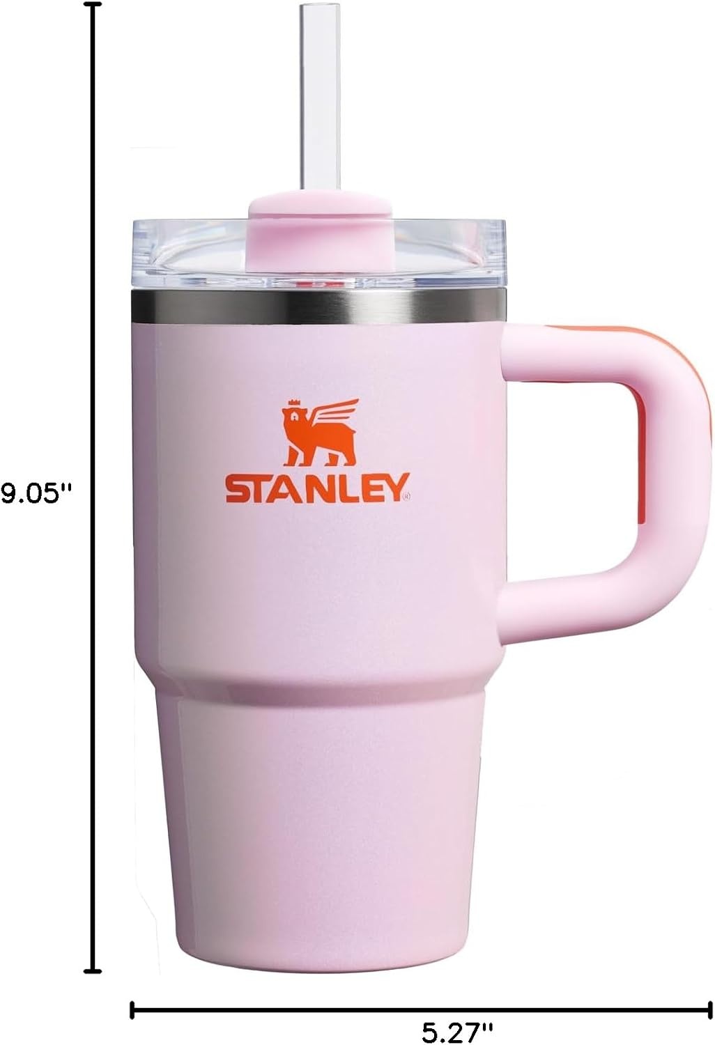 image:imageSTANLEY Quencher H20 Flow State Tumbler 20 oz Frost SprinkleRose Petal Shimmer