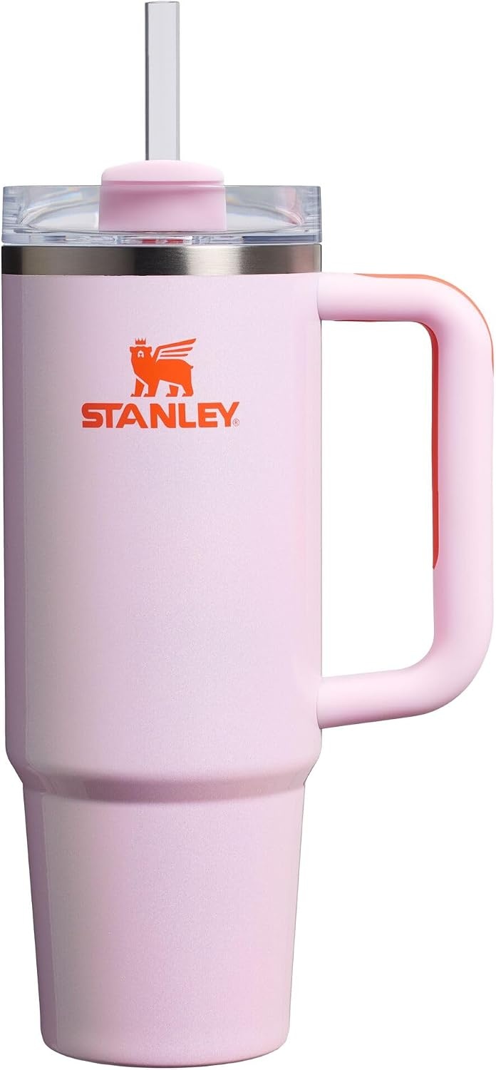 image:imageSTANLEY Quencher H20 Flow State Tumbler 20 oz Frost SprinkleRose Petal Shimmer