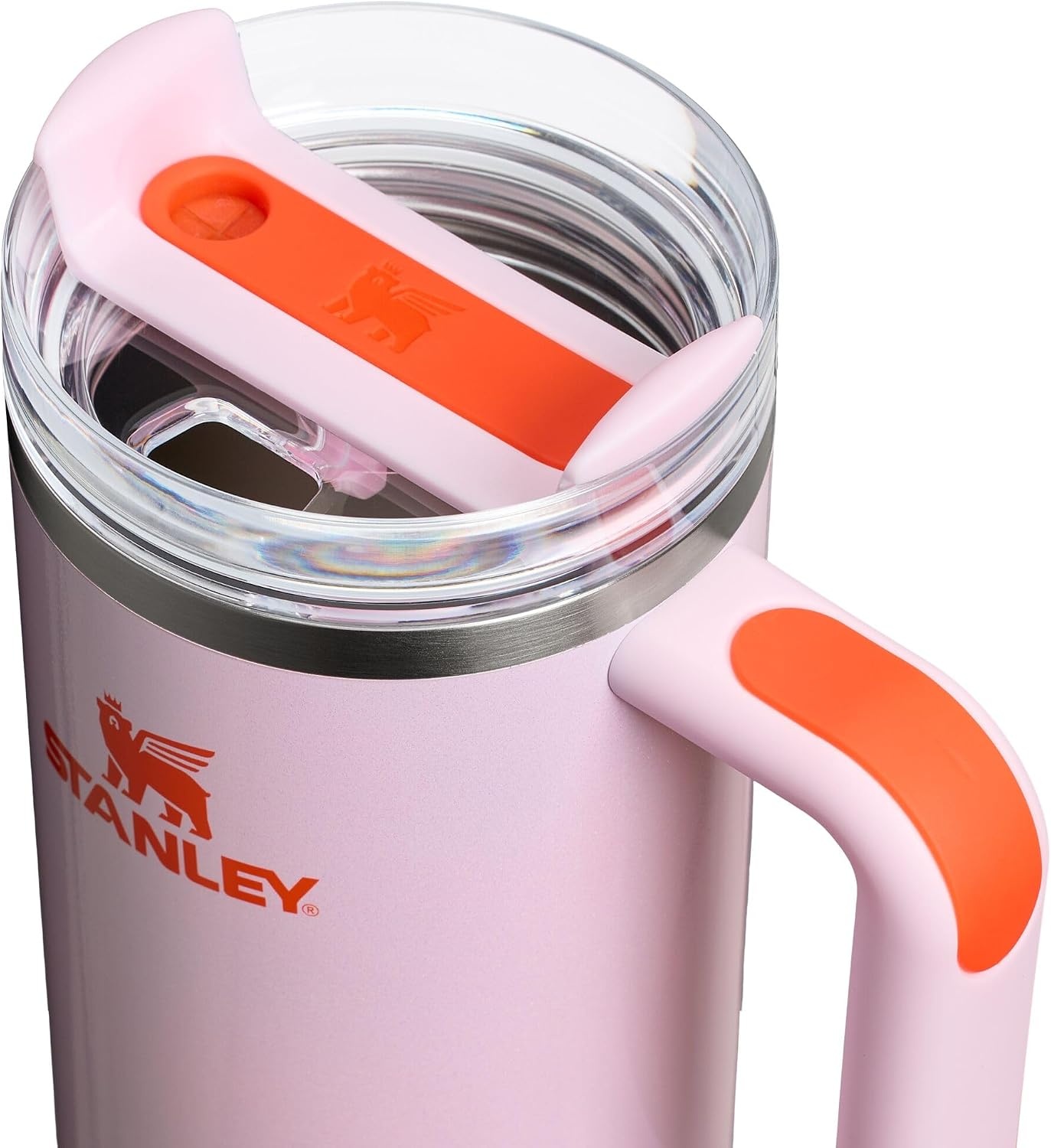 image:imageSTANLEY Quencher H20 Flow State Tumbler 20 oz Frost SprinkleRose Petal Shimmer