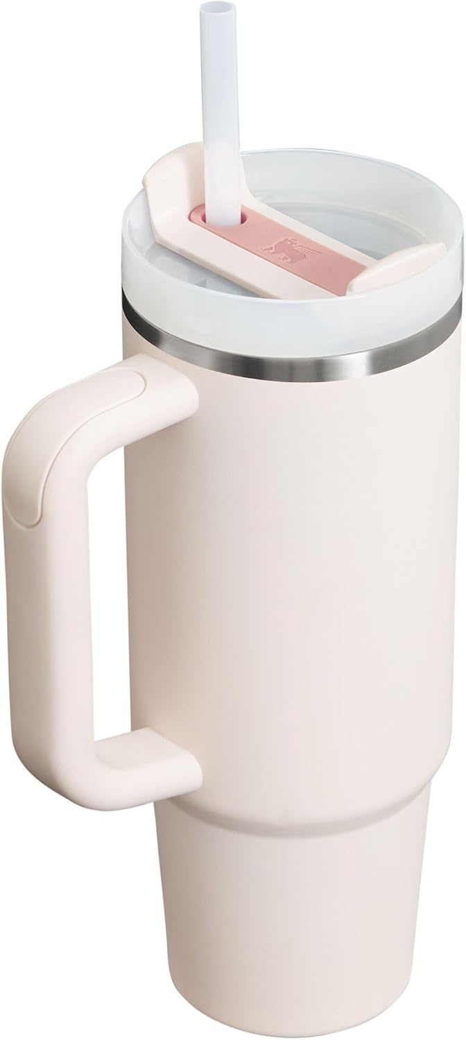 image:imageSTANLEY Quencher H20 Flow State Tumbler 20 oz Frost SprinkleRose Quartz 20