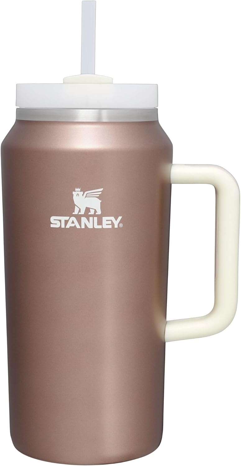 image:imageSTANLEY Quencher H20 Flow State Tumbler 20 oz Frost SprinkleRose Quartz Glow