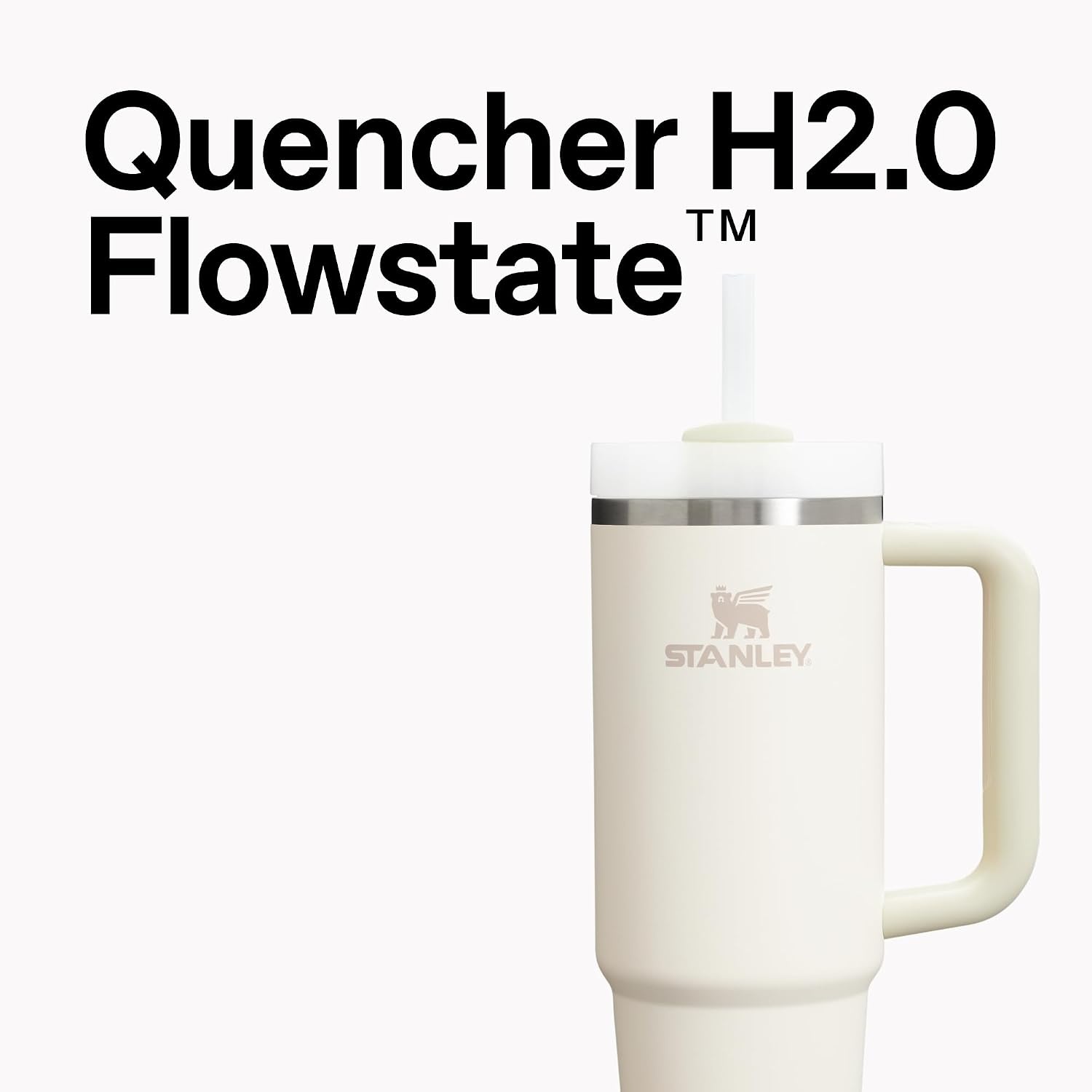 image:imageSTANLEY Quencher H20 Flow State Tumbler 20 oz Frost SprinkleRose Quartz Glow
