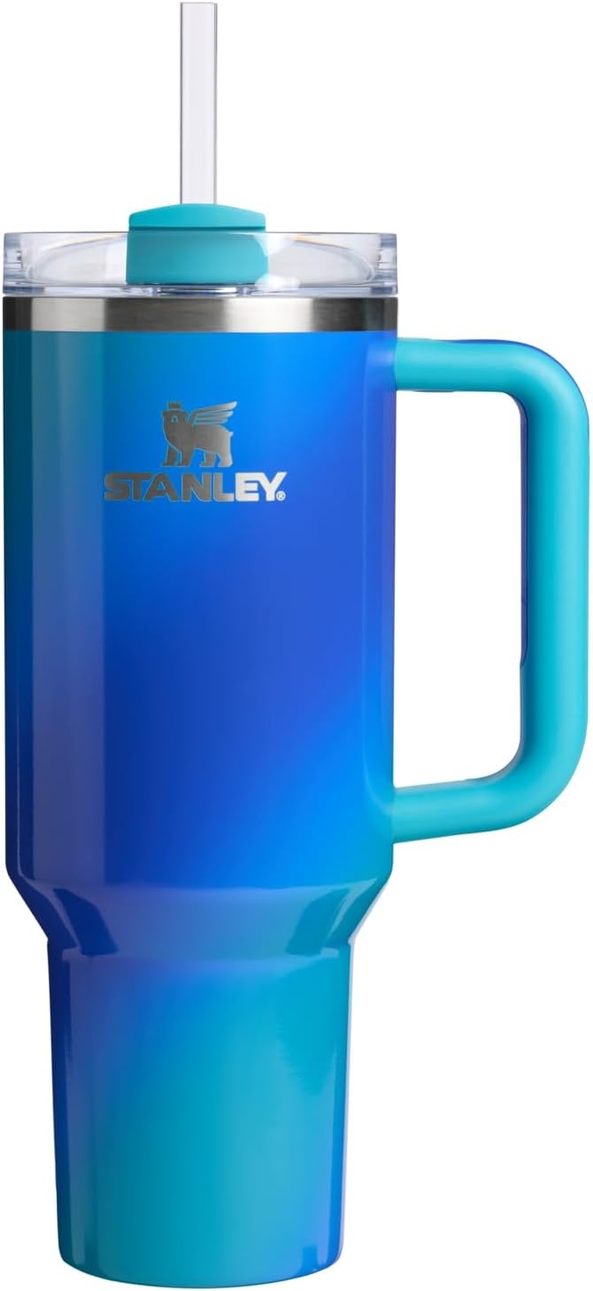 image:imageSTANLEY Quencher H20 Flow State Tumbler 20 oz Frost SprinkleSea Glass Aura