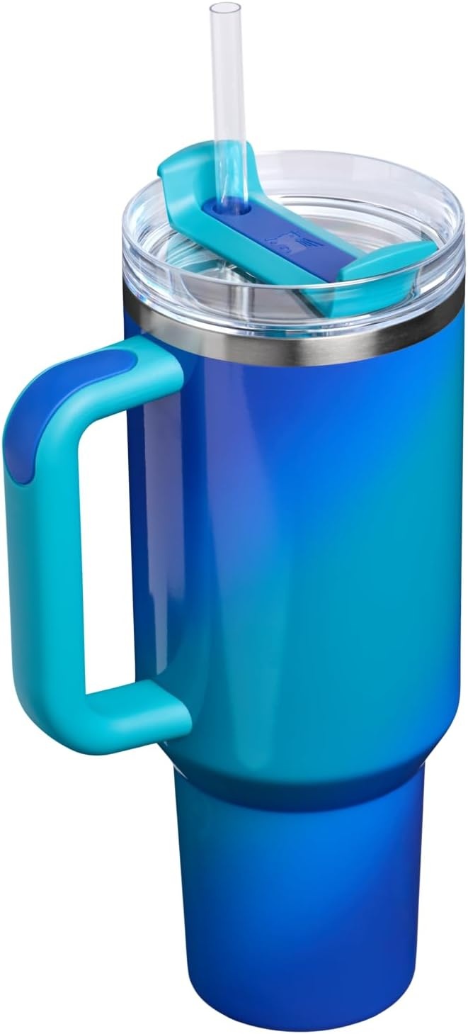 image:imageSTANLEY Quencher H20 Flow State Tumbler 20 oz Frost SprinkleSea Glass Aura