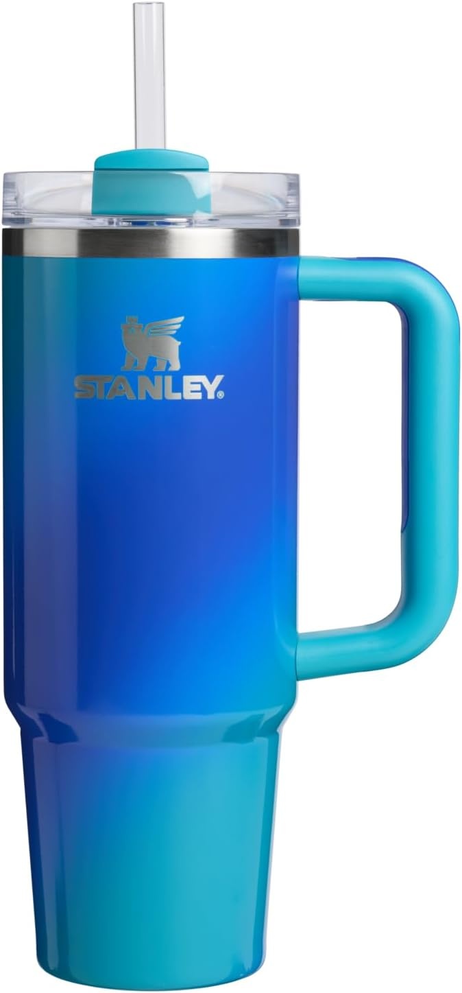 image:imageSTANLEY Quencher H20 Flow State Tumbler 20 oz Frost SprinkleSea Glass Aura