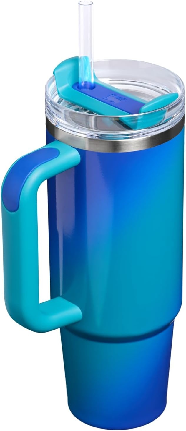 image:imageSTANLEY Quencher H20 Flow State Tumbler 20 oz Frost SprinkleSea Glass Aura