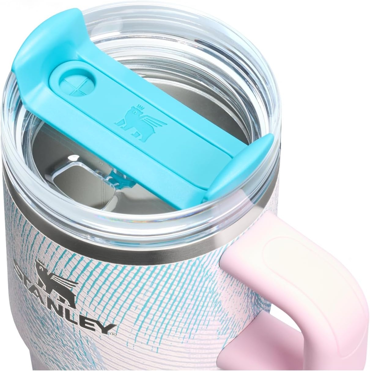 image:imageSTANLEY Quencher H20 Flow State Tumbler 20 oz Frost SprinkleSea Glass Plume