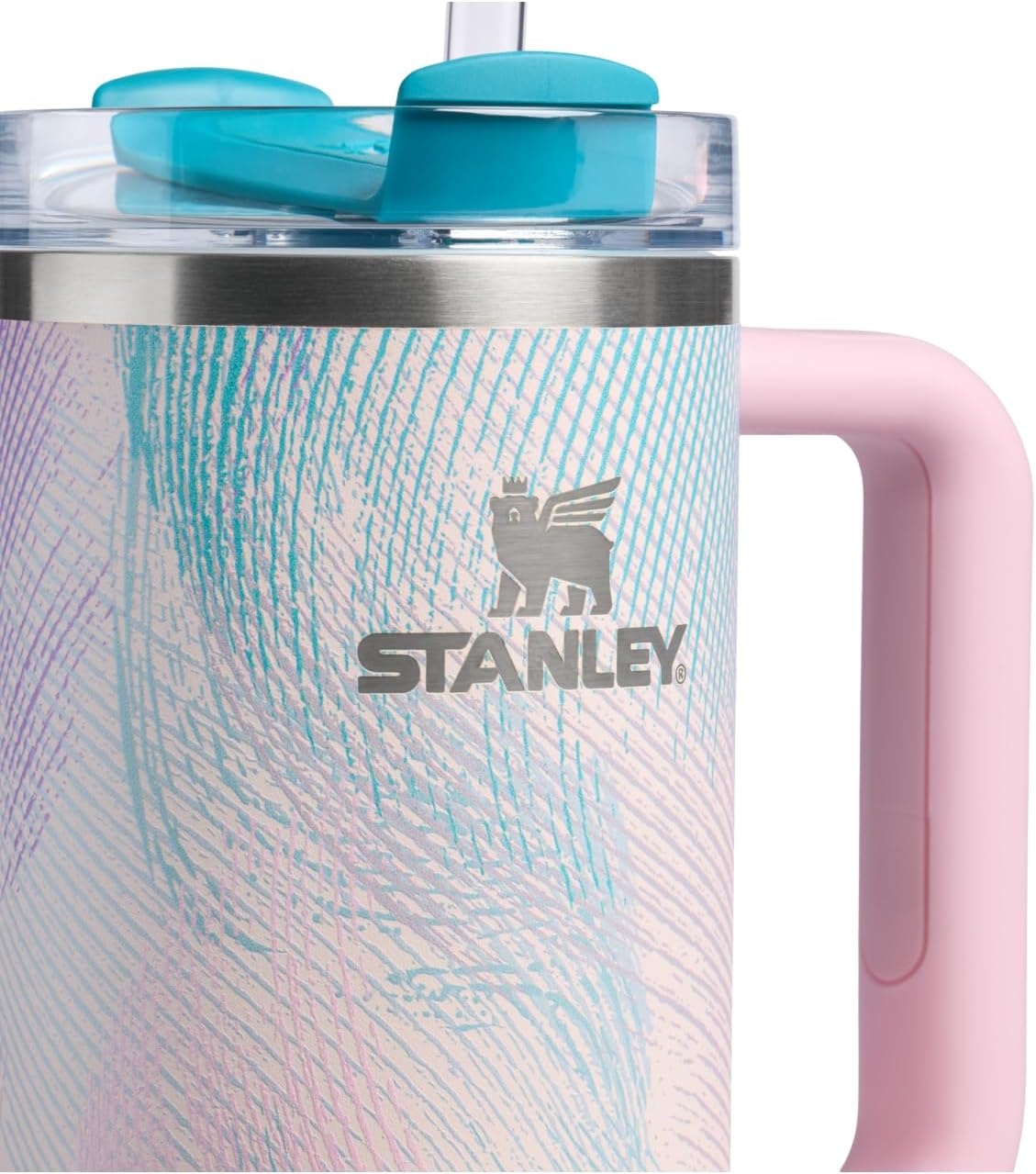 image:imageSTANLEY Quencher H20 Flow State Tumbler 20 oz Frost SprinkleSea Glass Plume