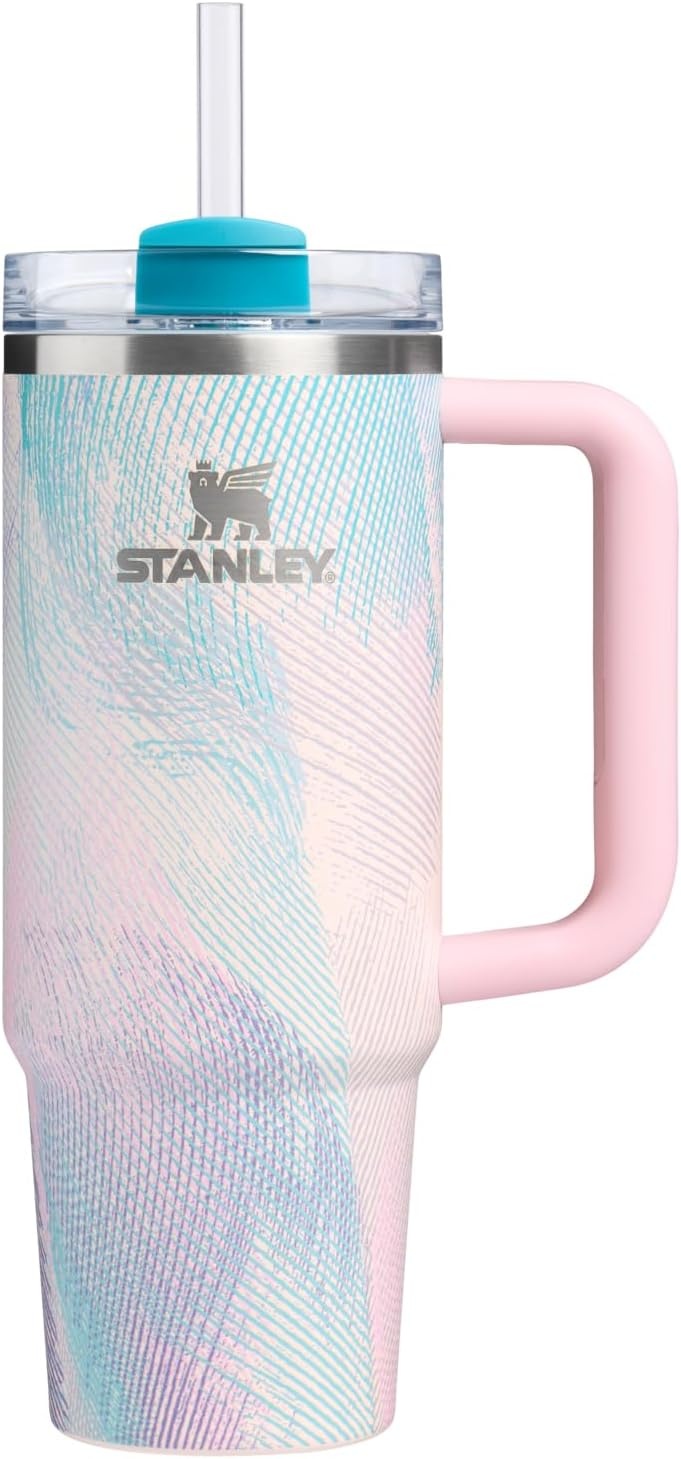 image:imageSTANLEY Quencher H20 Flow State Tumbler 20 oz Frost SprinkleSea Glass Plume