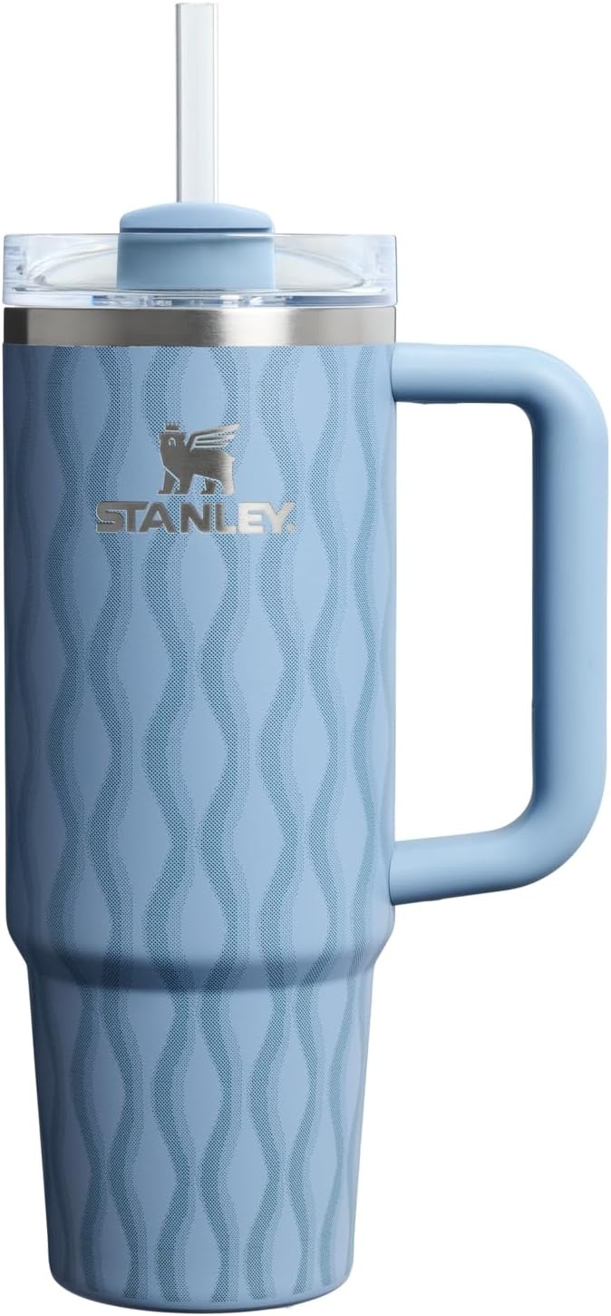 image:imageSTANLEY Quencher H20 Flow State Tumbler 20 oz Frost SprinkleSlate Blue Drift
