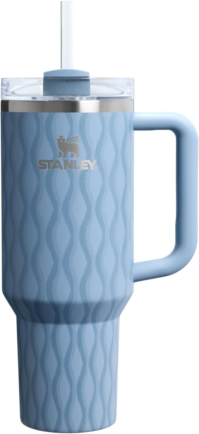 image:imageSTANLEY Quencher H20 Flow State Tumbler 20 oz Frost SprinkleSlate Blue Drift
