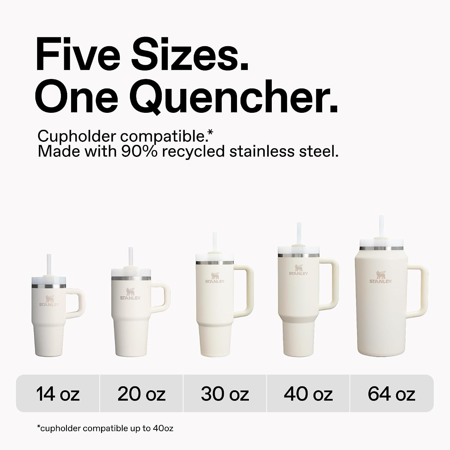 image:imageSTANLEY Quencher H20 Flow State Tumbler 20 oz Frost SprinkleSpring Green