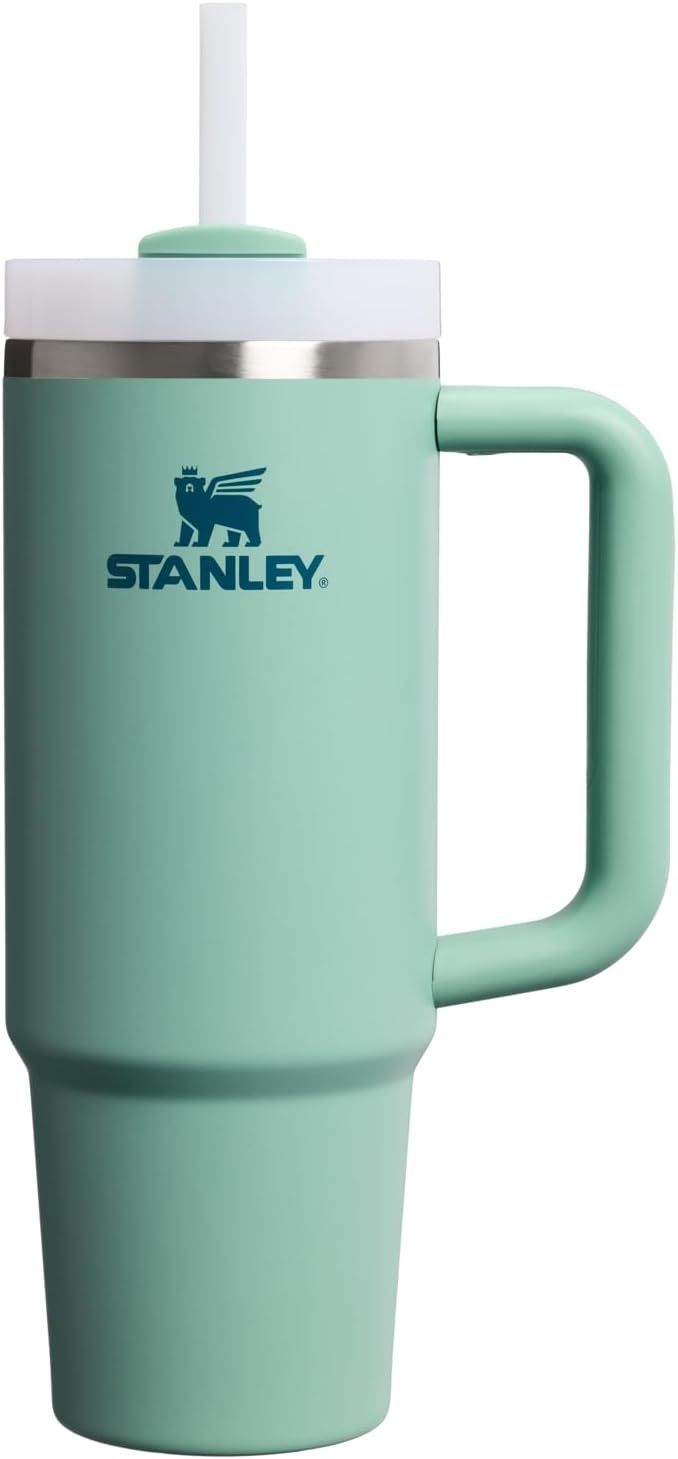 image:imageSTANLEY Quencher H20 Flow State Tumbler 20 oz Frost SprinkleSpring Green