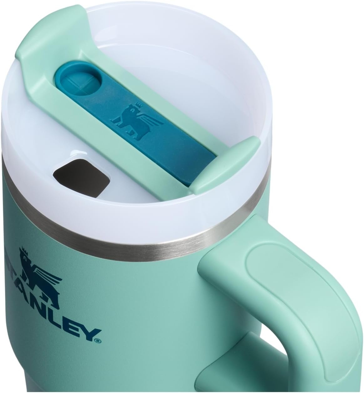 image:imageSTANLEY Quencher H20 Flow State Tumbler 20 oz Frost SprinkleSpring Green