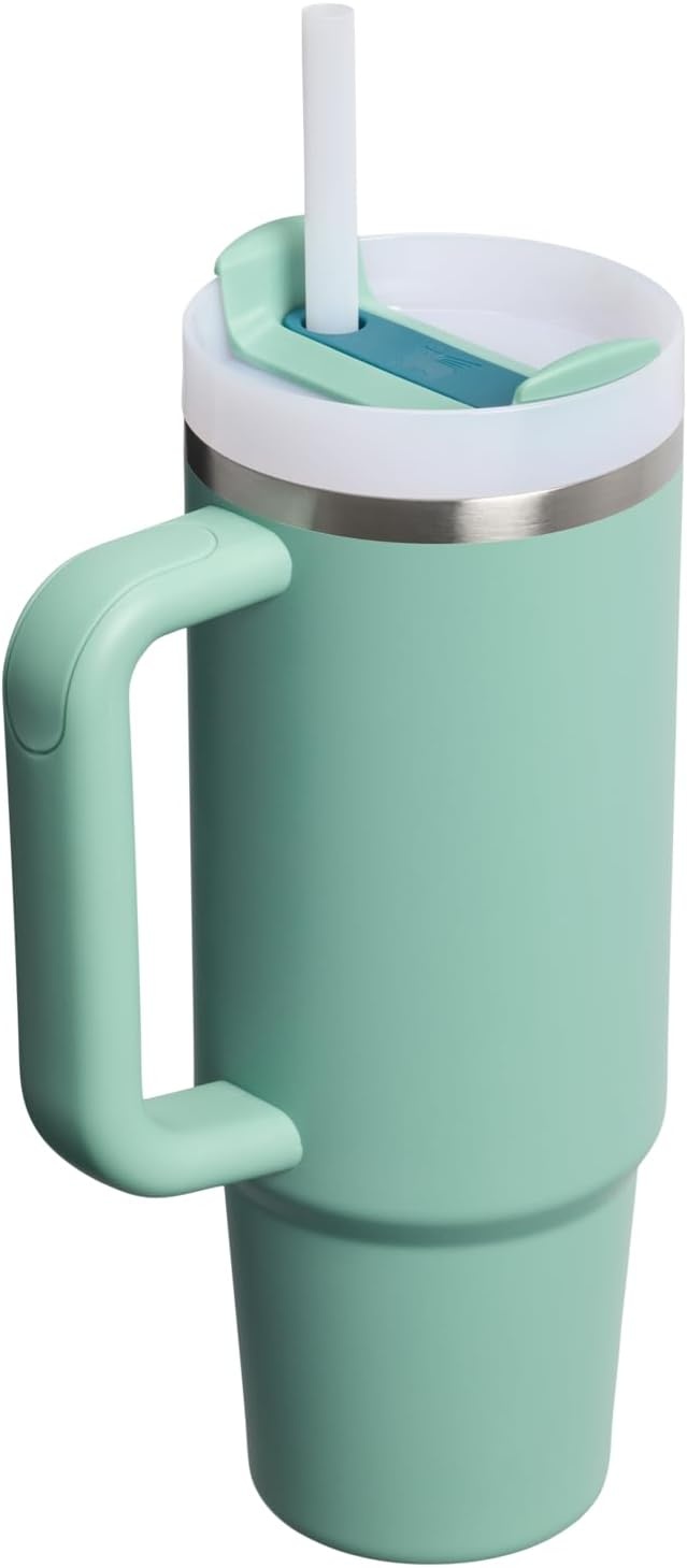image:imageSTANLEY Quencher H20 Flow State Tumbler 20 oz Frost SprinkleSpring Green