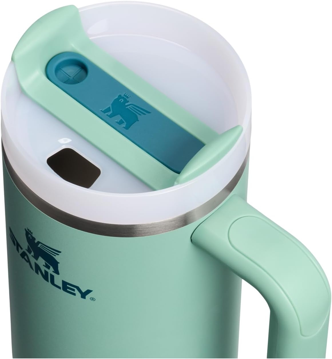 image:imageSTANLEY Quencher H20 Flow State Tumbler 20 oz Frost SprinkleSpring Green