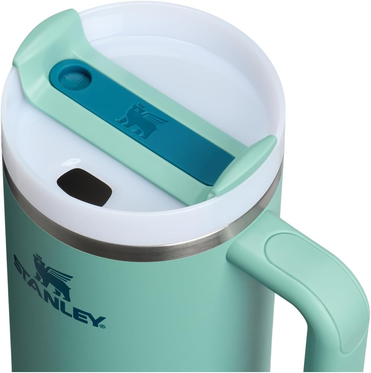 image:imageSTANLEY Quencher H20 Flow State Tumbler 20 oz Frost SprinkleSpring Green