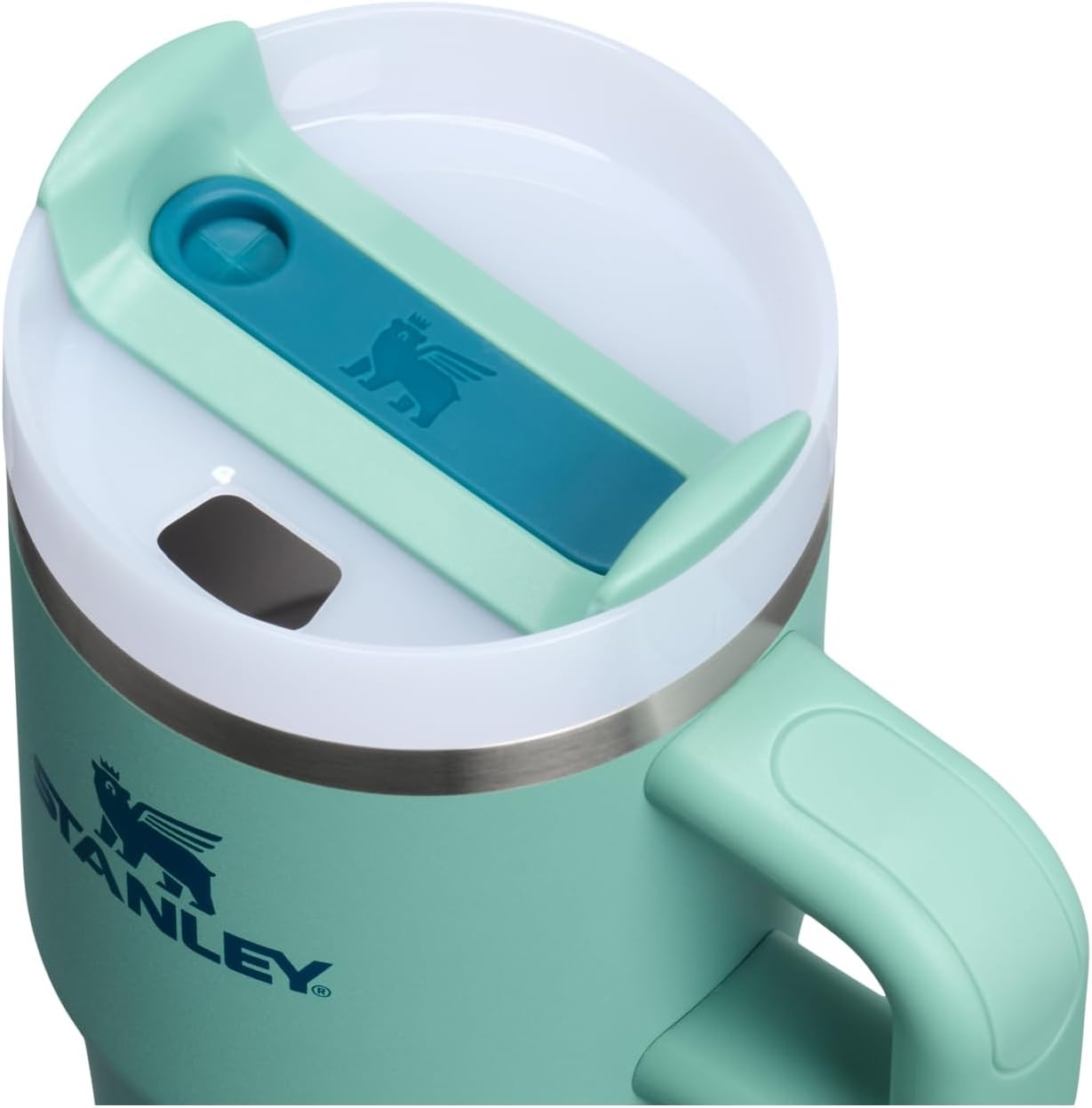 image:imageSTANLEY Quencher H20 Flow State Tumbler 20 oz Frost SprinkleSpring Green