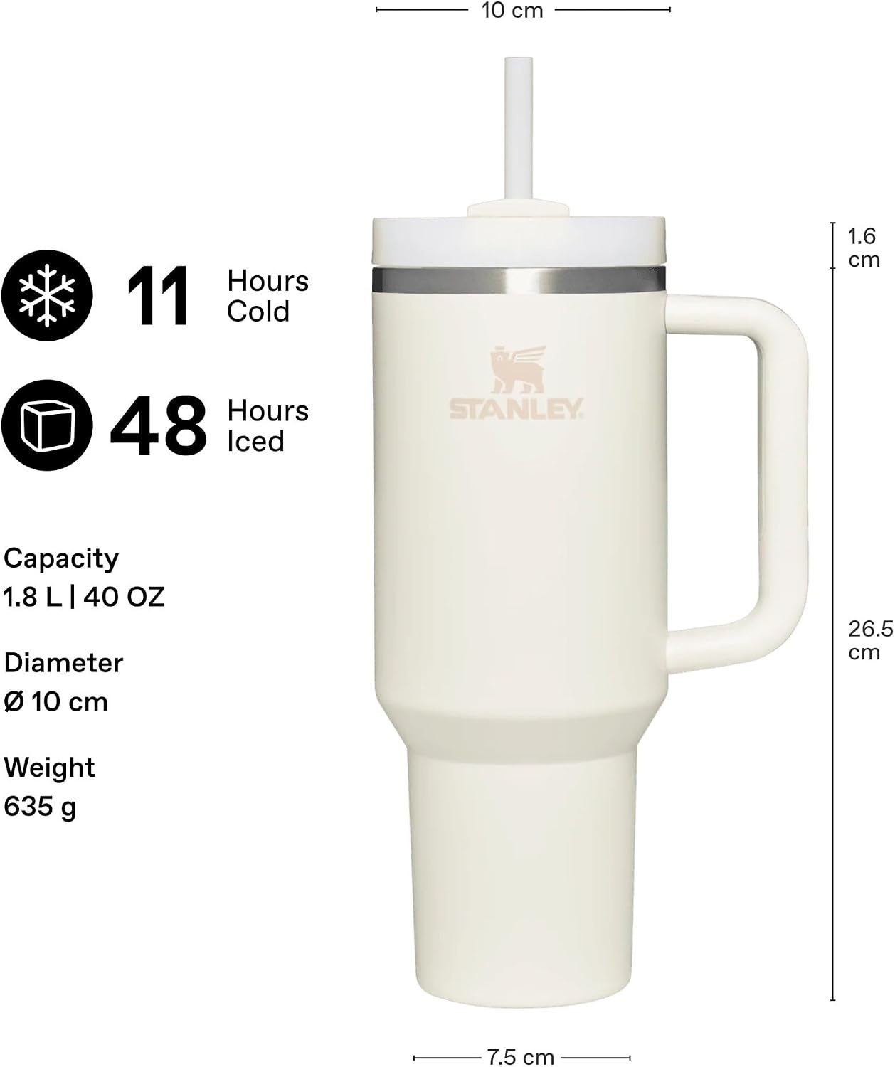 image:imageSTANLEY Quencher H20 Flow State Tumbler 20 oz Frost SprinkleStone
